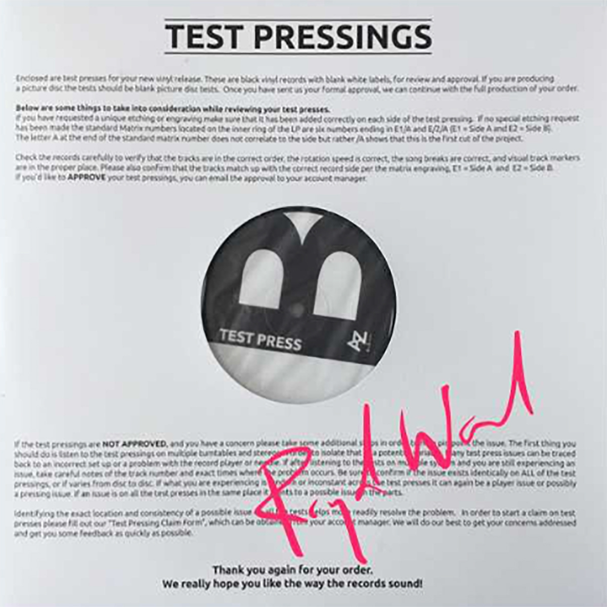 Signed Limited Edition “Vinyl Test Pressing” of “Ever After The Farewell” + Digital Download + 5 Bonus Songs Signed Limited Edition “Vinyl Test Pressing” of “Ever After The Farewell” + Digital Download + 5 Bonus Songs